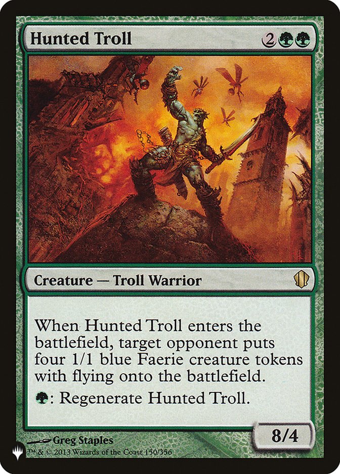 mtg troll cards Hunted Troll – Moon MTG