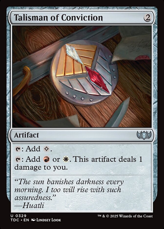 Talisman of Conviction tdc 329