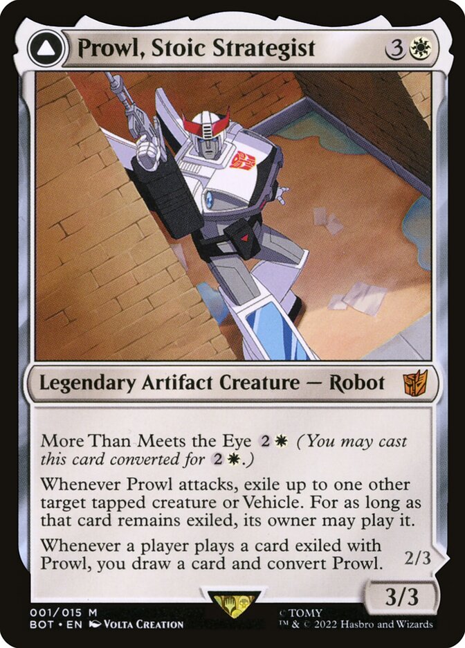 Prowl, Stoic Strategist // Prowl, Pursuit Vehicle bot 1