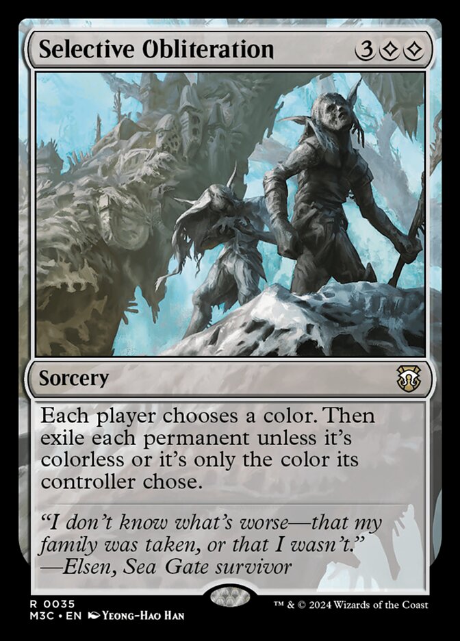 Selective Obliteration m3c 35