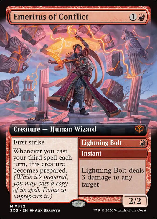 Emeritus of Conflict // Lightning Bolt sos 332