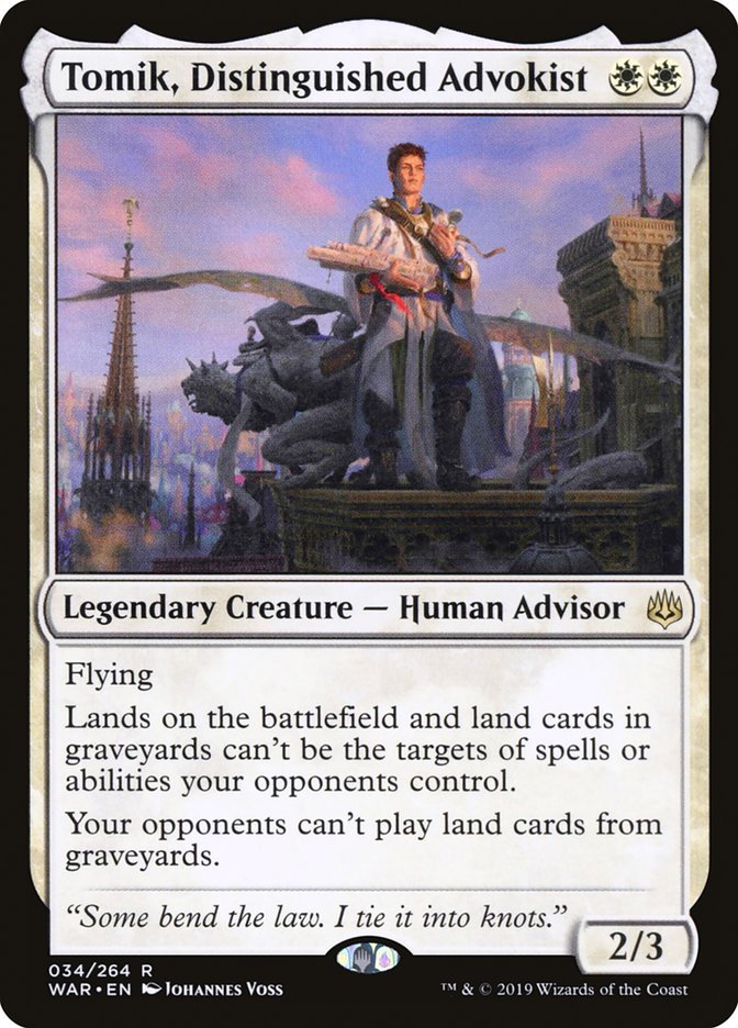 Tomik, Distinguished Advokist war 34