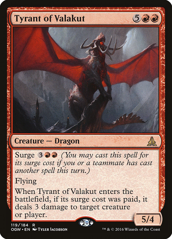 Tyrant of Valakut ogw 119