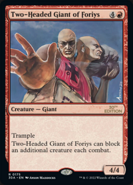 Two-Headed Giant of Foriys 30a 175