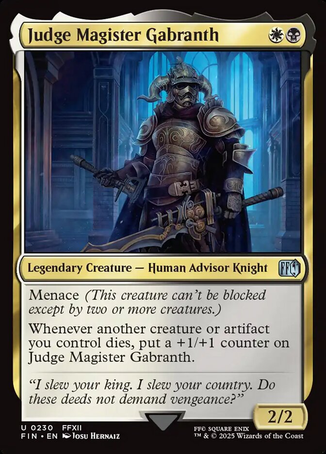 Judge Magister Gabranth fin 230