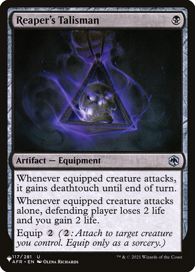 Reaper's Talisman plst AFR-117