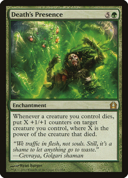 Death's Presence rtr 121