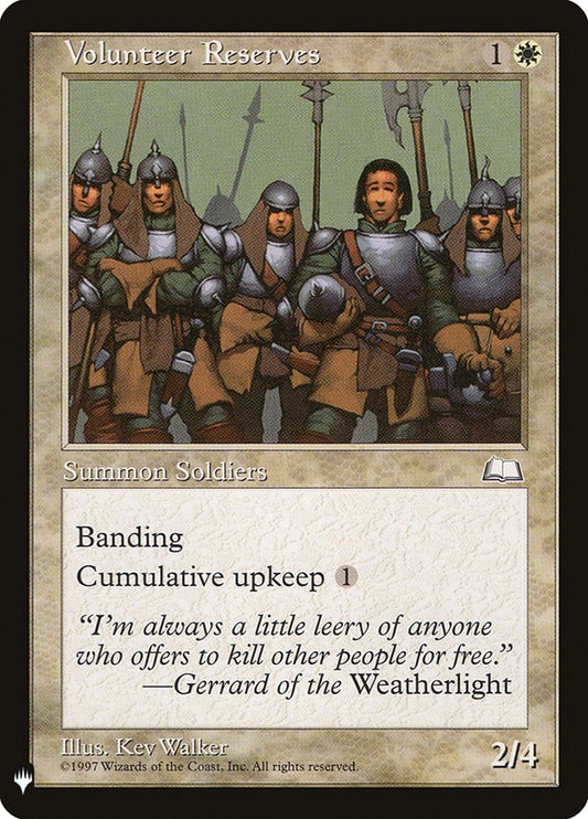 Volunteer Reserves plst WTH-29