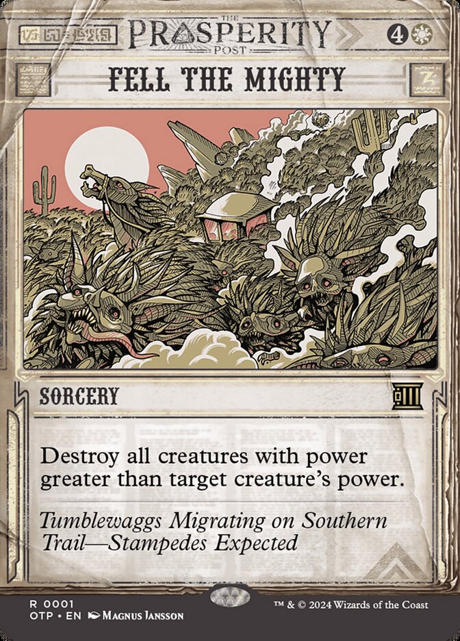 Fell the Mighty otp 1
