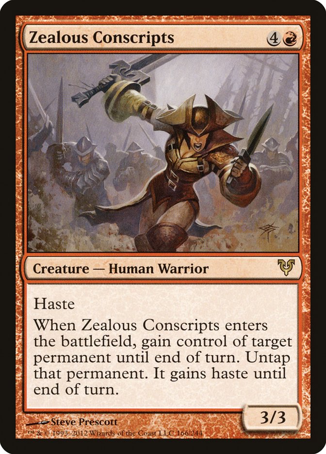 Zealous Conscripts avr 166