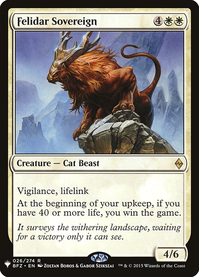 Felidar Sovereign plst BFZ-26
