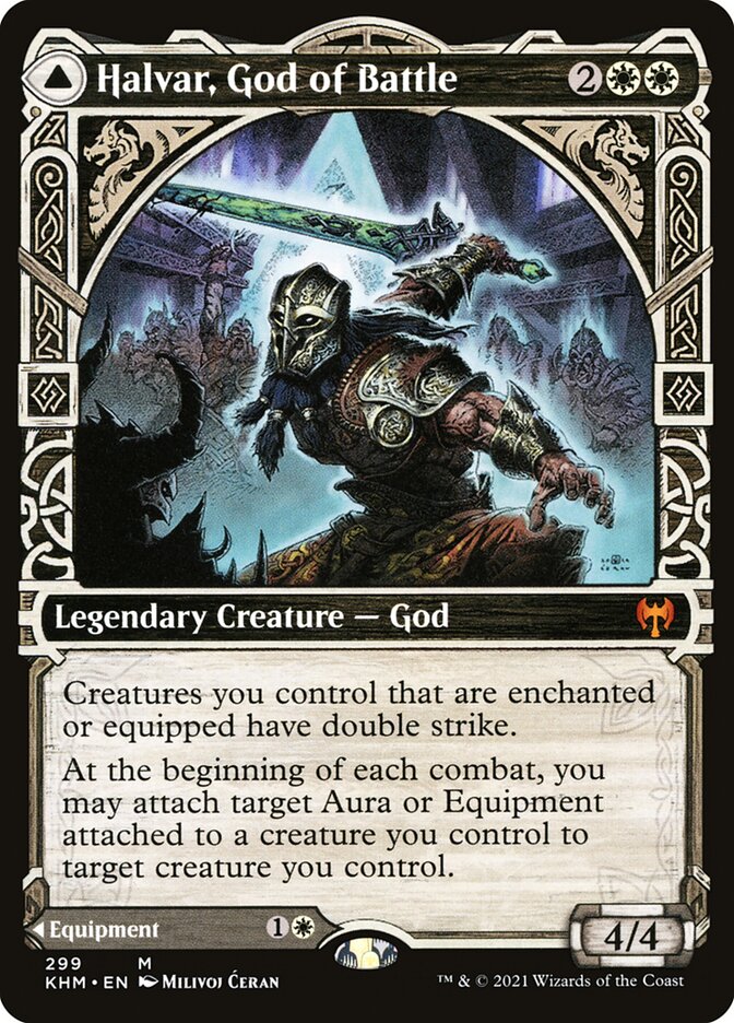 Halvar, God of Battle // Sword of the Realms khm 299
